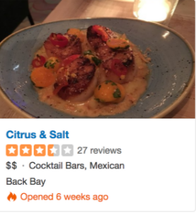 Citrus & Salt restaurant ad